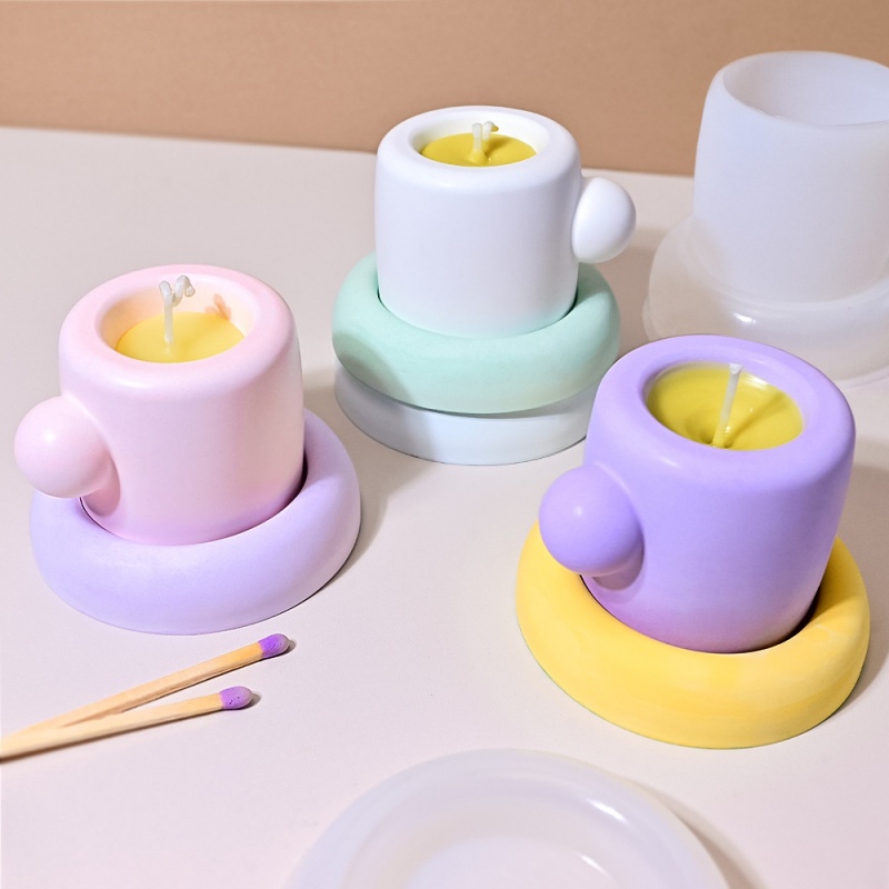ثلاثية الأبعاد القدح مع كوستر  - مراجعة Candle Containers وسعره